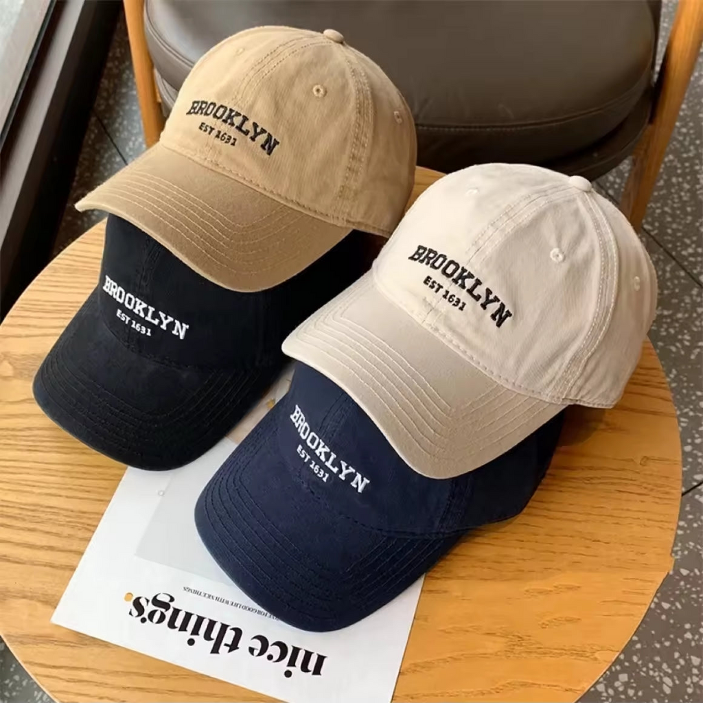 Brooklyn Korean Baseball Cap Unisex Fashion Cap For Men And Women Outdoor Sumbrero
