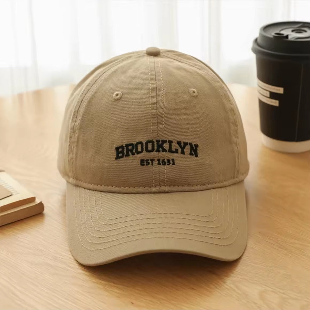 Brooklyn Korean Baseball Cap Unisex Fashion Cap For Men And Women Outdoor Sumbrero