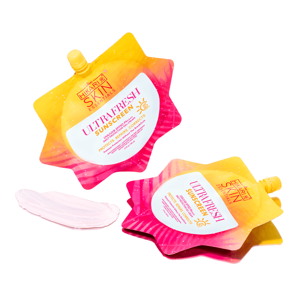 Hikari UltraFresh Sunscreen 50ML for all skin type, whitening, brightening, no white cast, easy to blend, sun protection