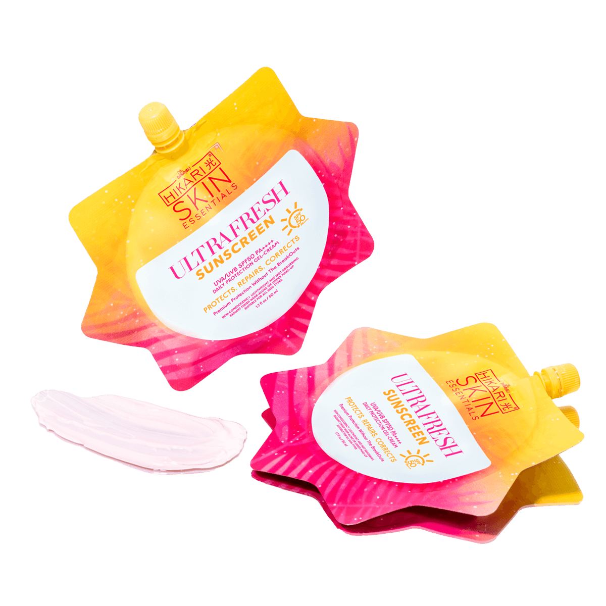Hikari UltraFresh Sunscreen 50ML for all skin type, whitening, brightening, no white cast, easy to blend, sun protection